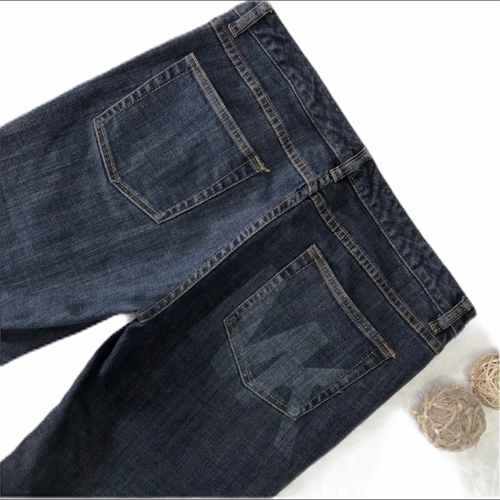 Michael Kors Bootcut Jeans Size 8 Dark Wash Mid-Rise Stretch Denim Y2K Logo